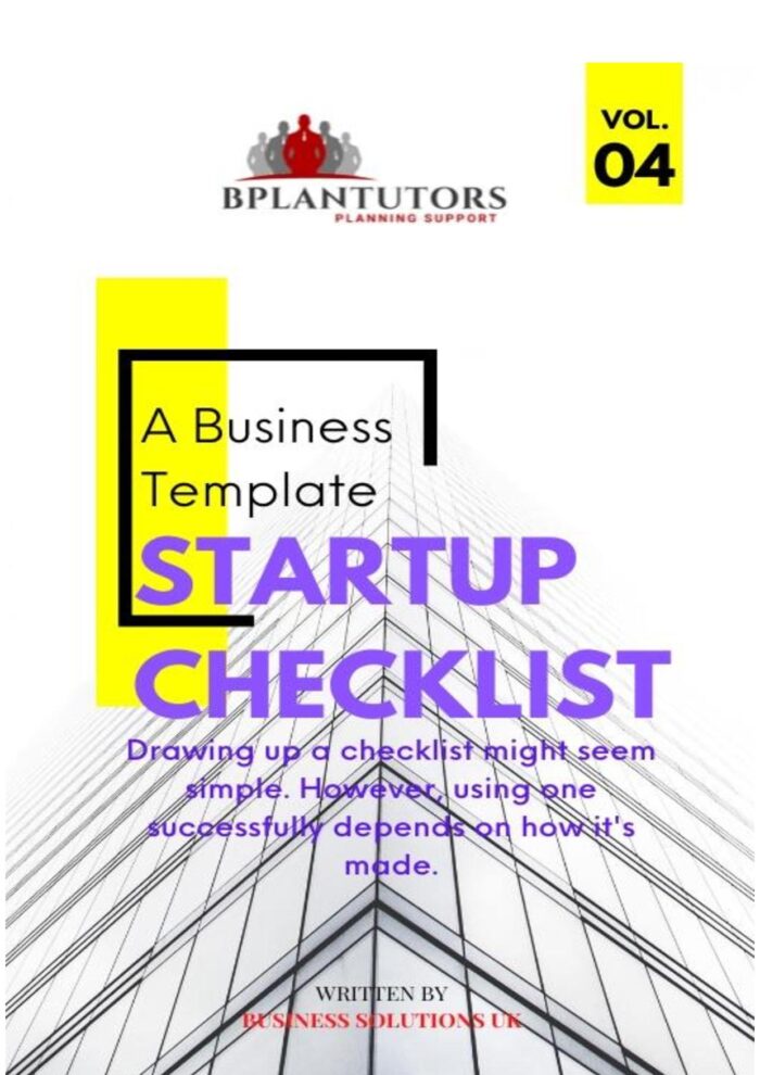 Startup Template Check list